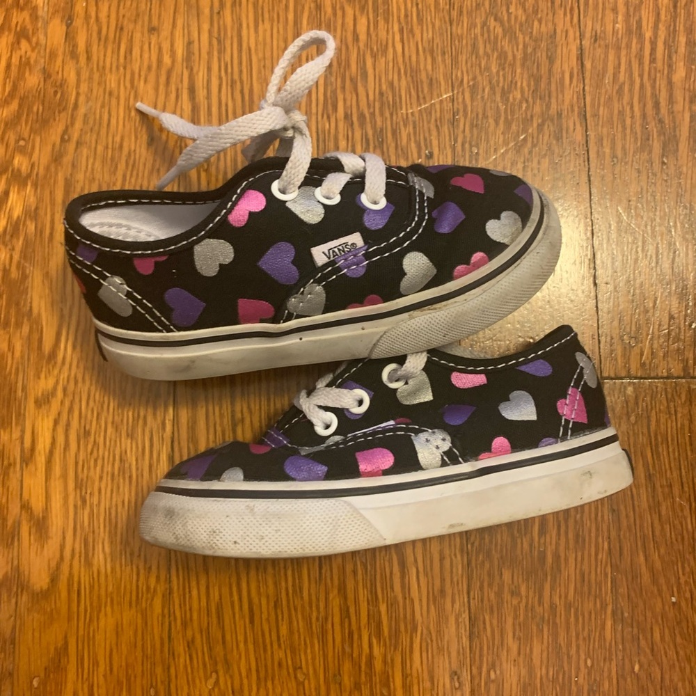 Vans Foil Hearts Shoes Size Toddler 6